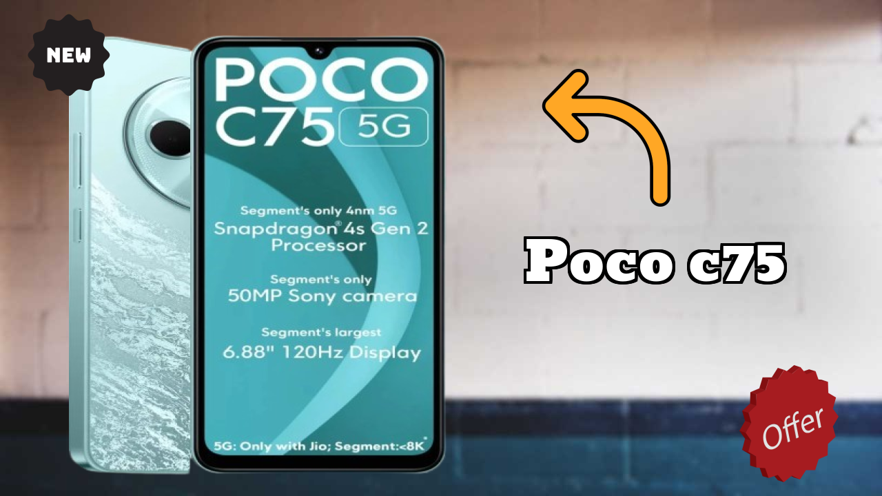 POCO C75 at ₹7,299 - Best Deal Available Now