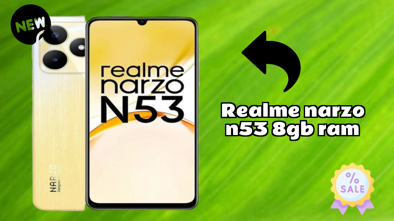 Realme Narzo N53 8GB RAM Display Size: 6.74 Inches (17.12 Cm) Screen Quality