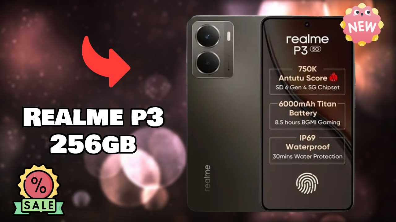 Realme P3 256GB Display Size: 6.67 Inches (16.94 Cm) Screen Test