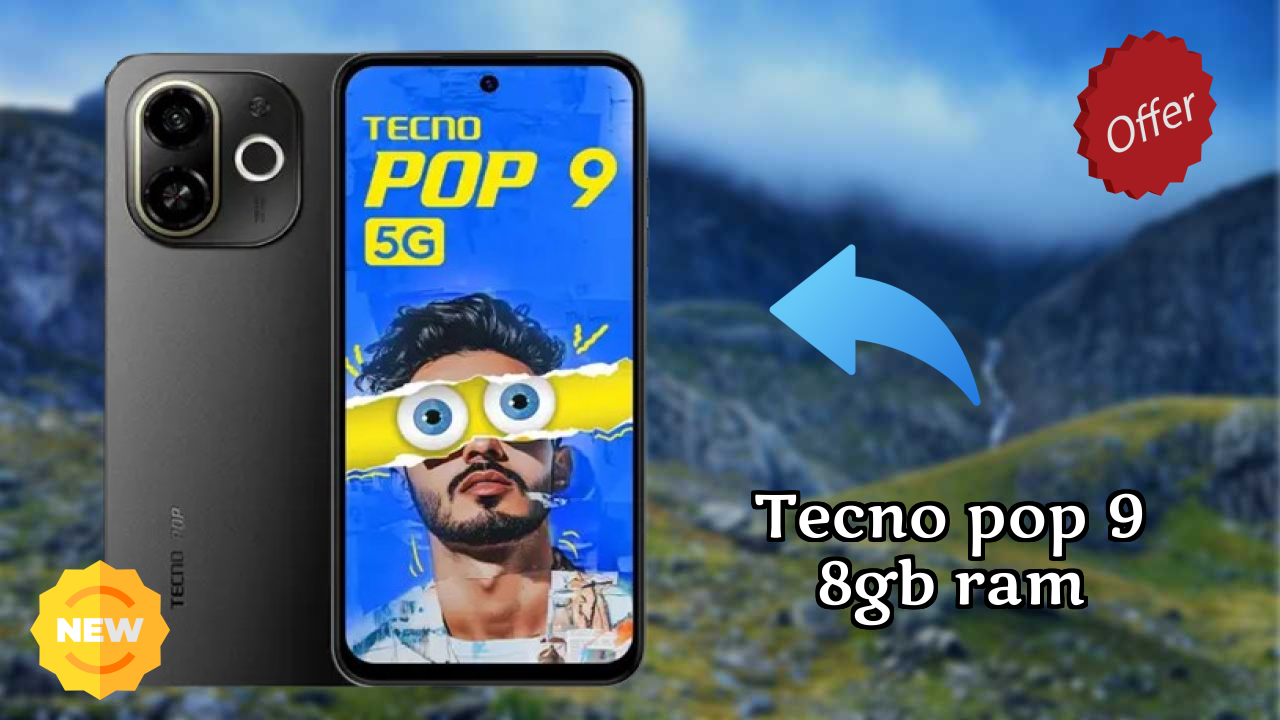 Tecno Pop 9 8GB RAM Battery Life: 5000 MAh Charging Speed