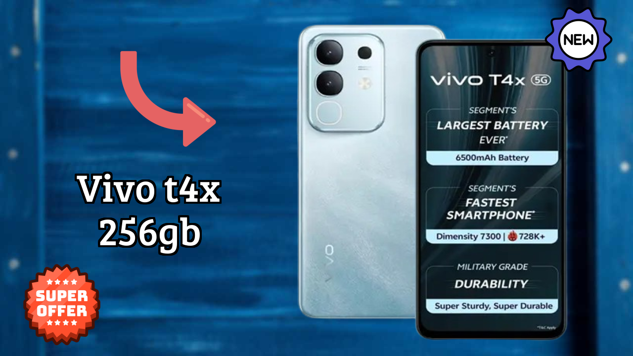 Vivo T4X 256GB Camera Quality: 50 MP + 2 MP Rear Camera Low Light